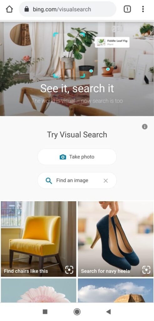 Click on the Take photo